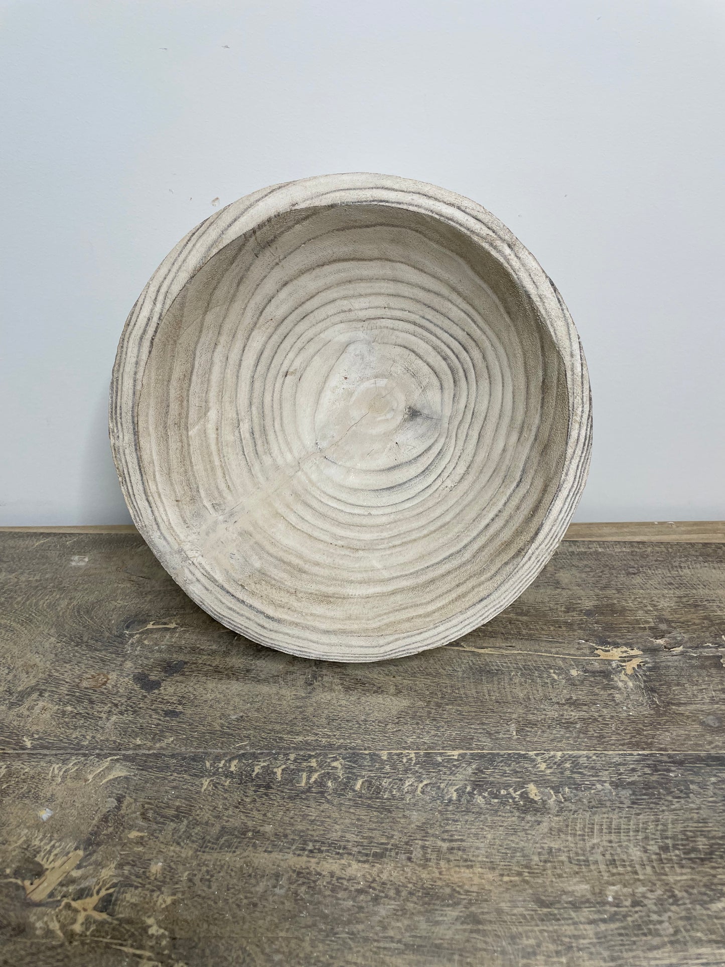 Skylar Whitewash Timber Bowl