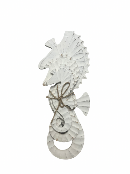 White Seahorses Set of 3