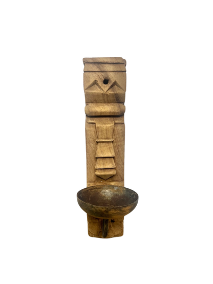 Kashvi Carved Wall Candleholder