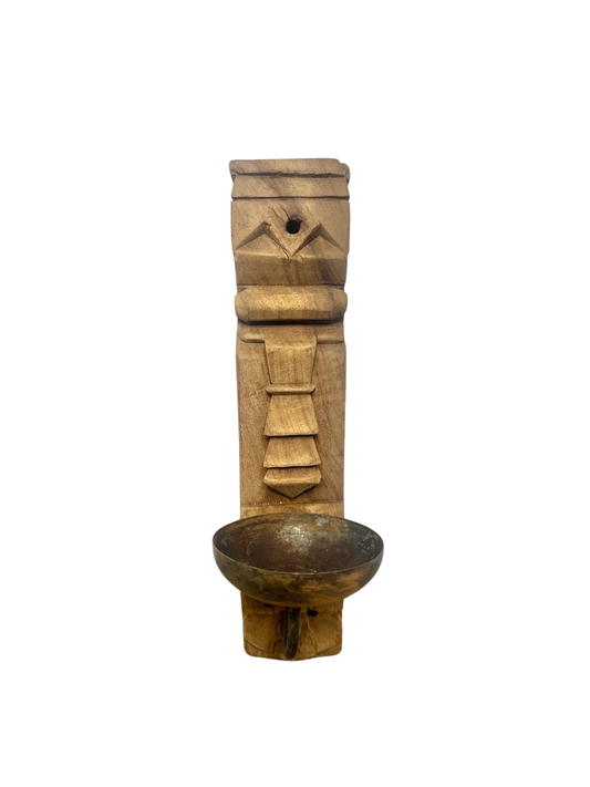 Kashvi Carved Wall Candleholder