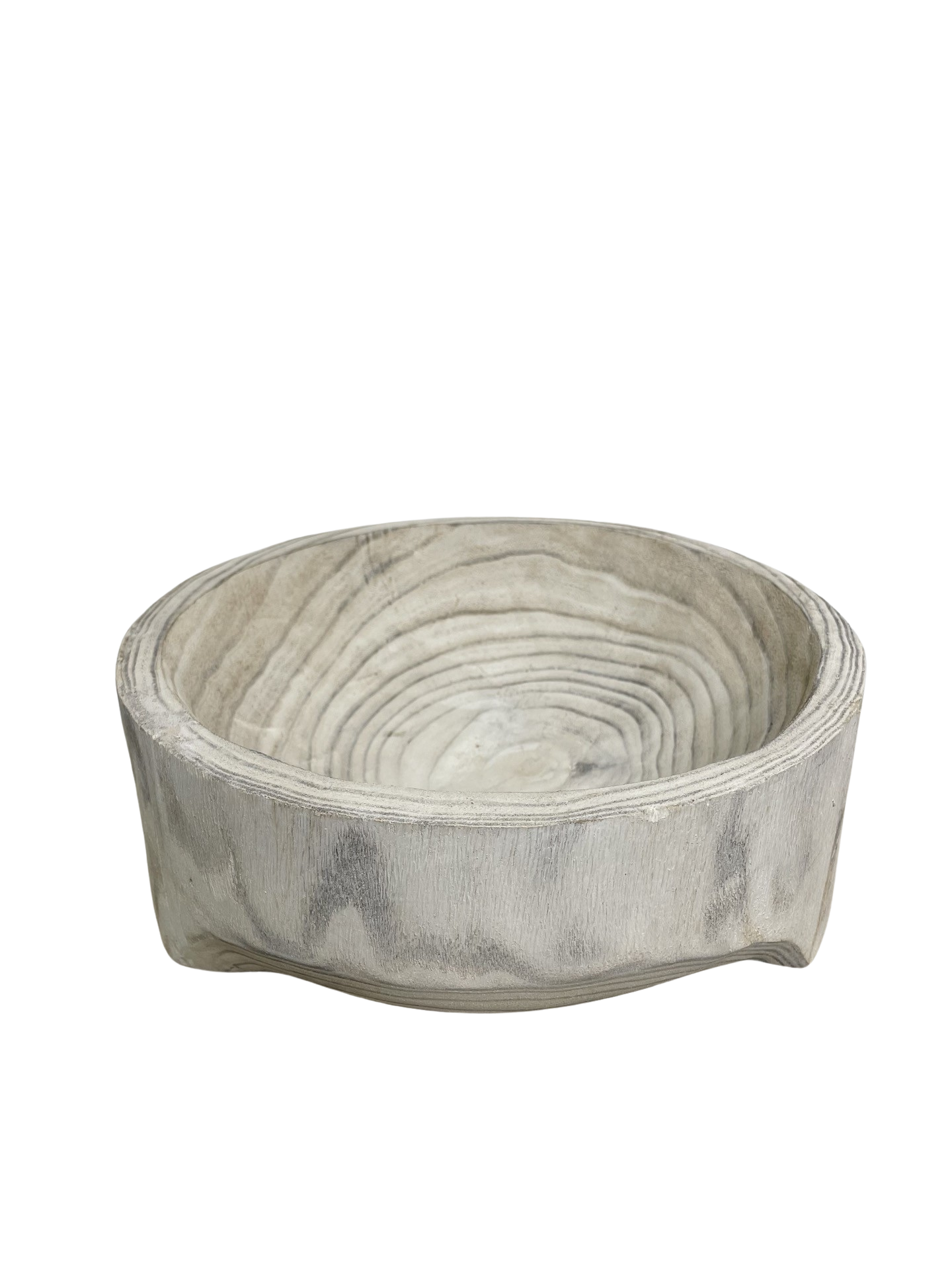 Skylar Whitewash Timber Bowl