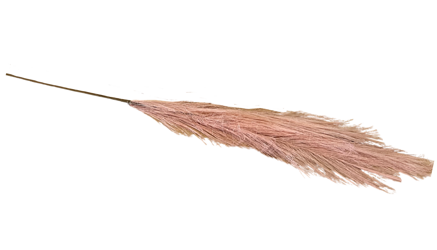 Artificial Pampas Grass Stem Single Blush