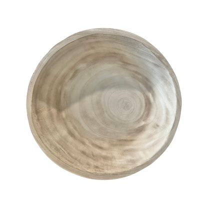 Whitewash Timber Bowl