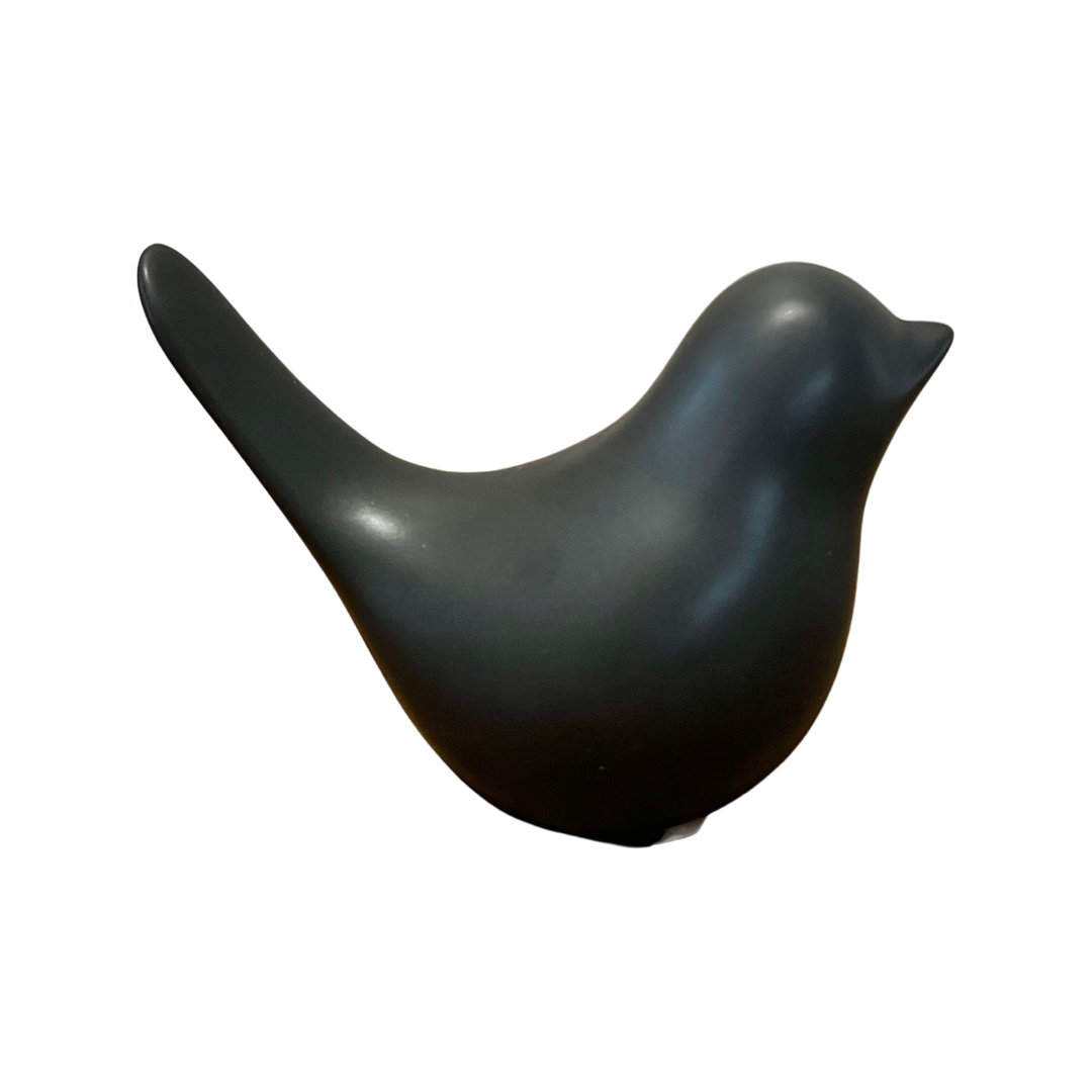 Bird Sculptures Ceramic Black or White