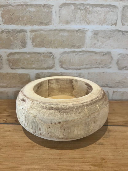 Jones Low Timber Bowl with FREE Macrame Hanger