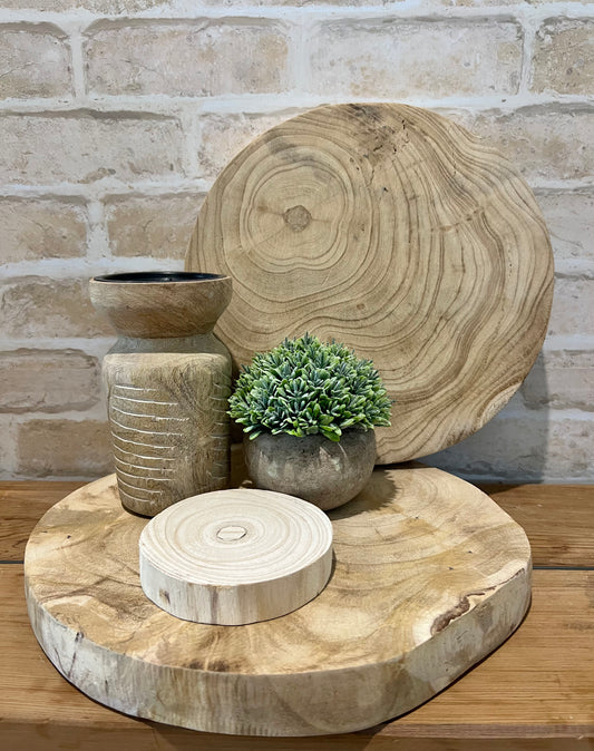 Timber Slice Round Natural