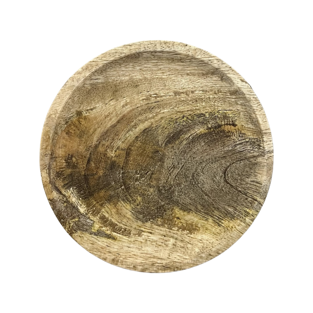 Toby Round Wood Plate 3 Sizes