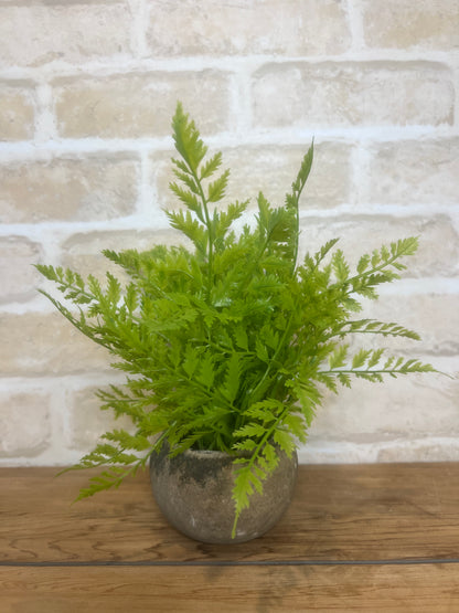 Fern Bunch in Round Pot - Artificial