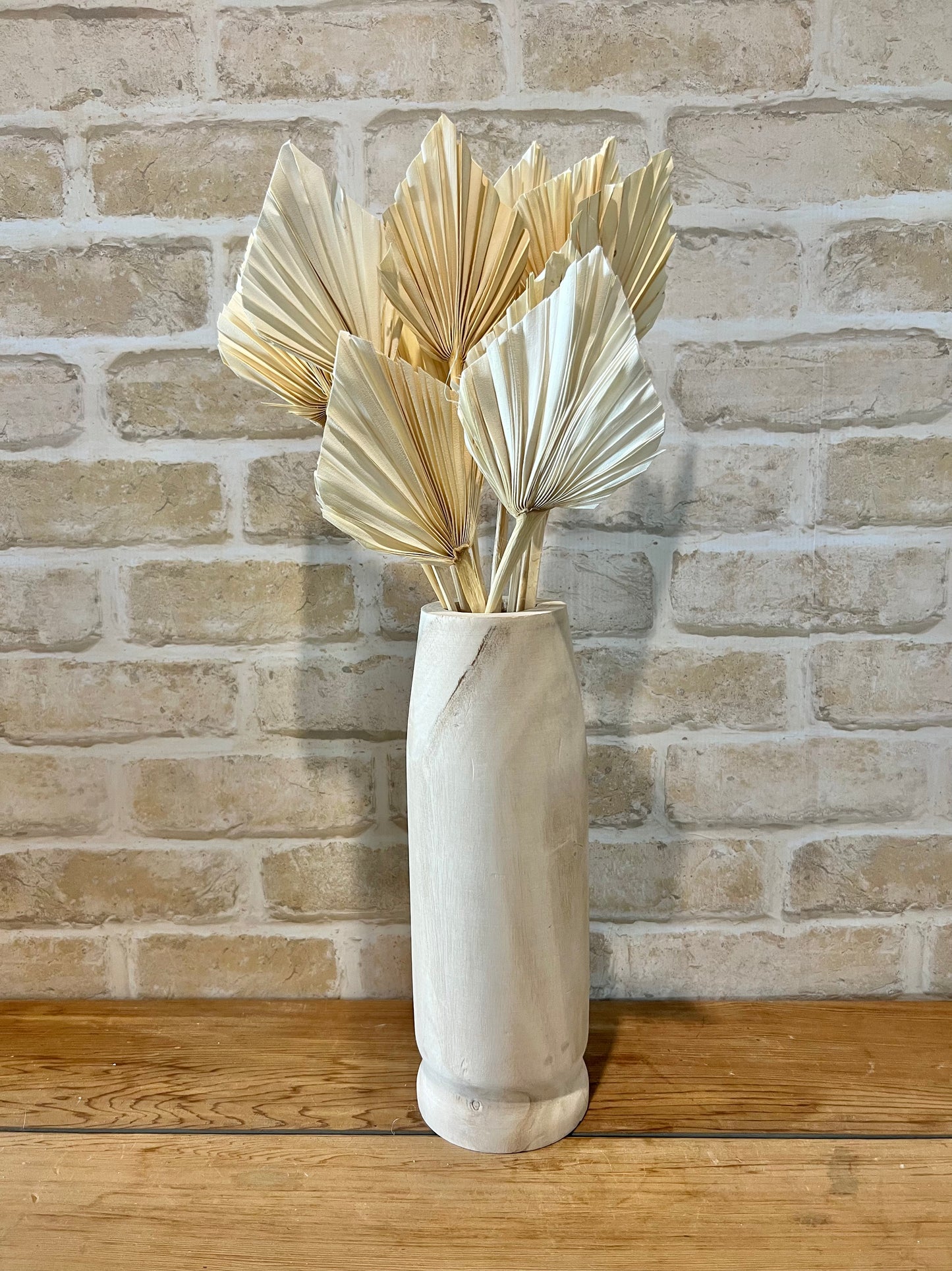 Dried Spear Palm Bleached Single Stem