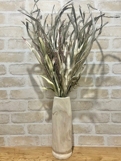 Leafy Grass Single Stem Natural - Artificial