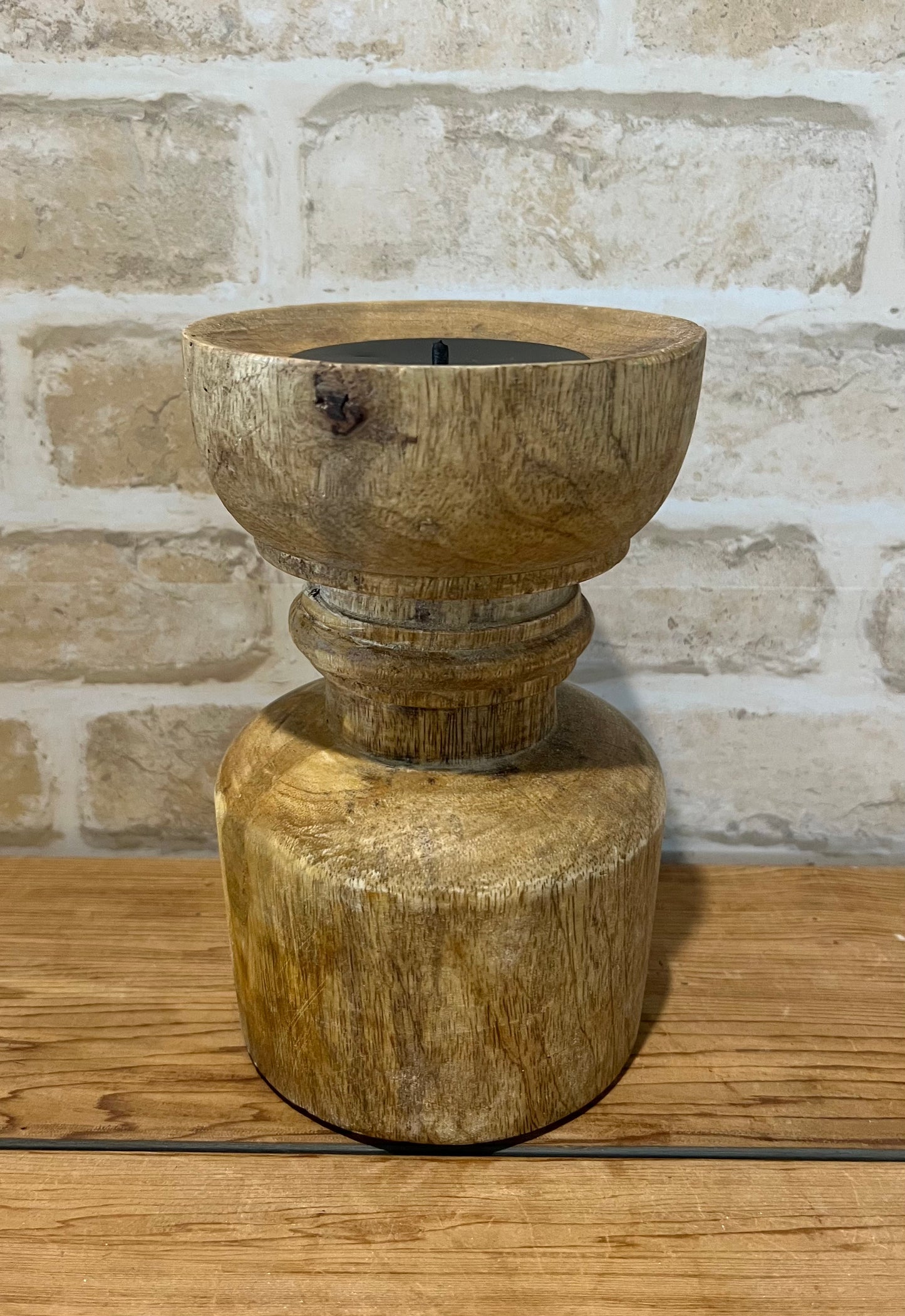 Darla Wooden Candleholder Natural