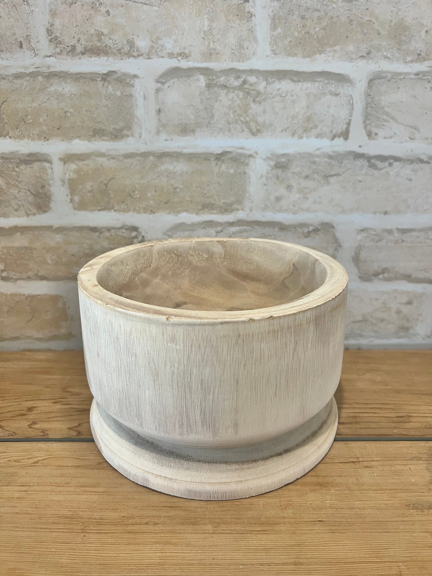 Low Squat Timber Planter Natural