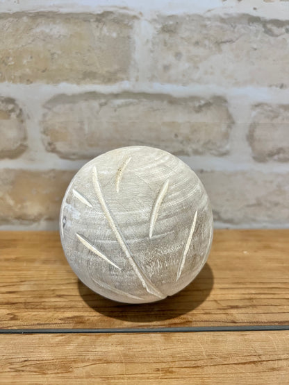 Carved Wood Ball