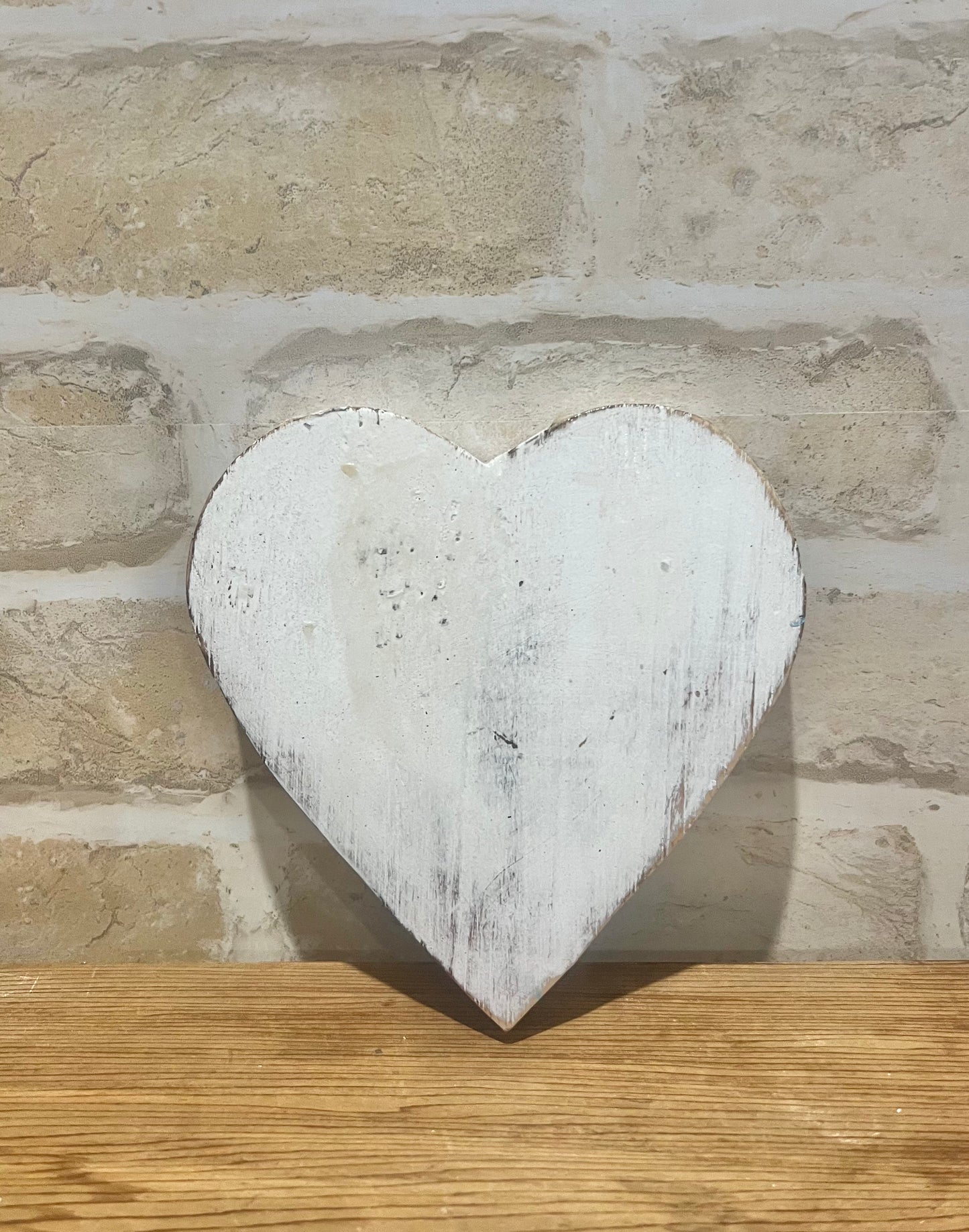 White Block Heart 3 Sizes