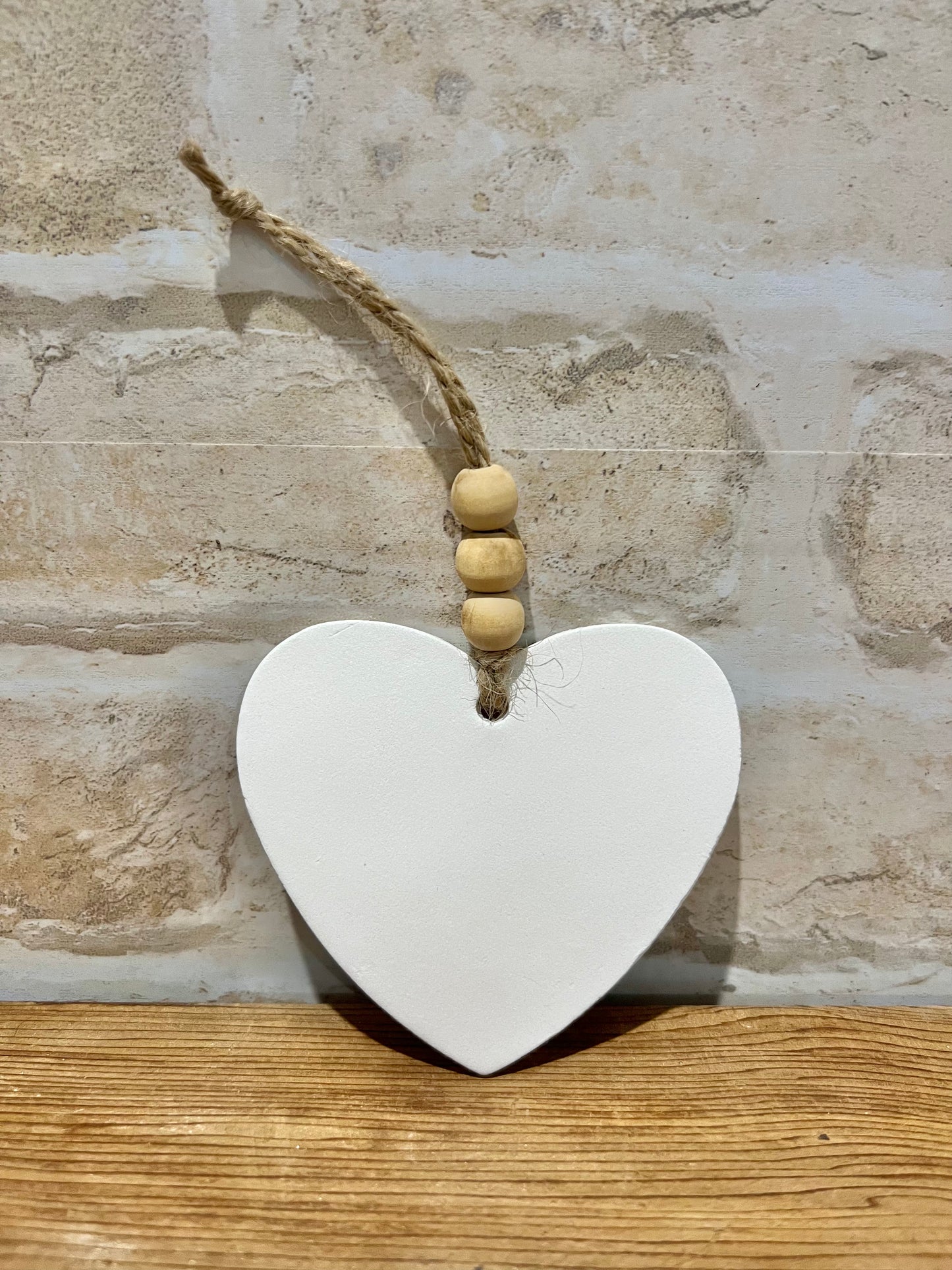 Plain Clay Heart