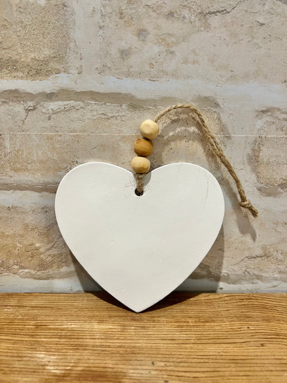 Plain Clay Heart