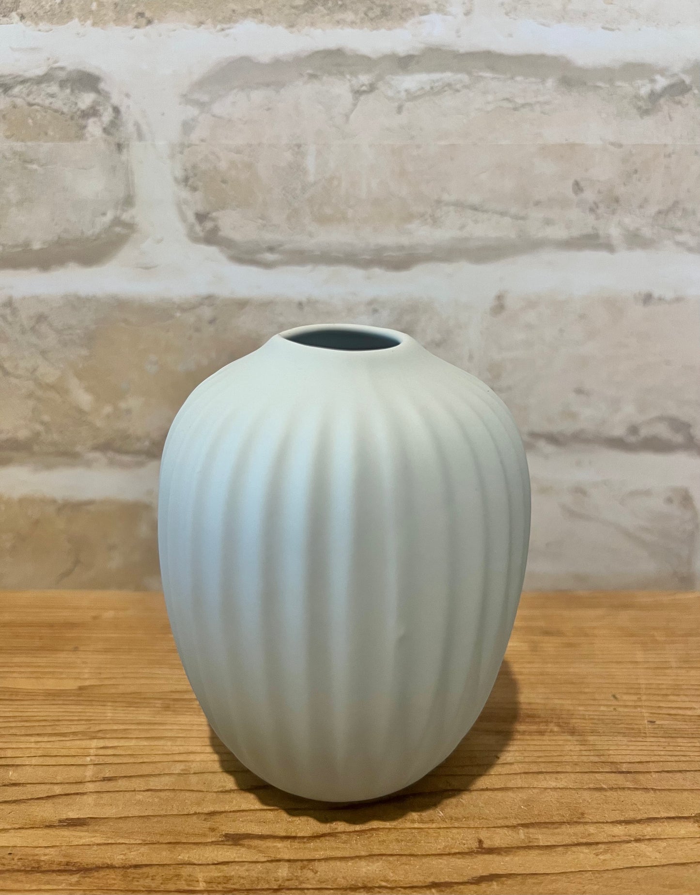 Ribbed Ceramic Vase 3 Colours