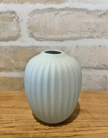 Ribbed Ceramic Vase 3 Colours