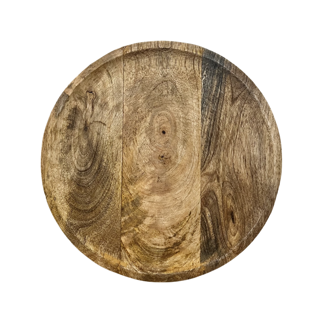 Toby Round Wood Plate 3 Sizes