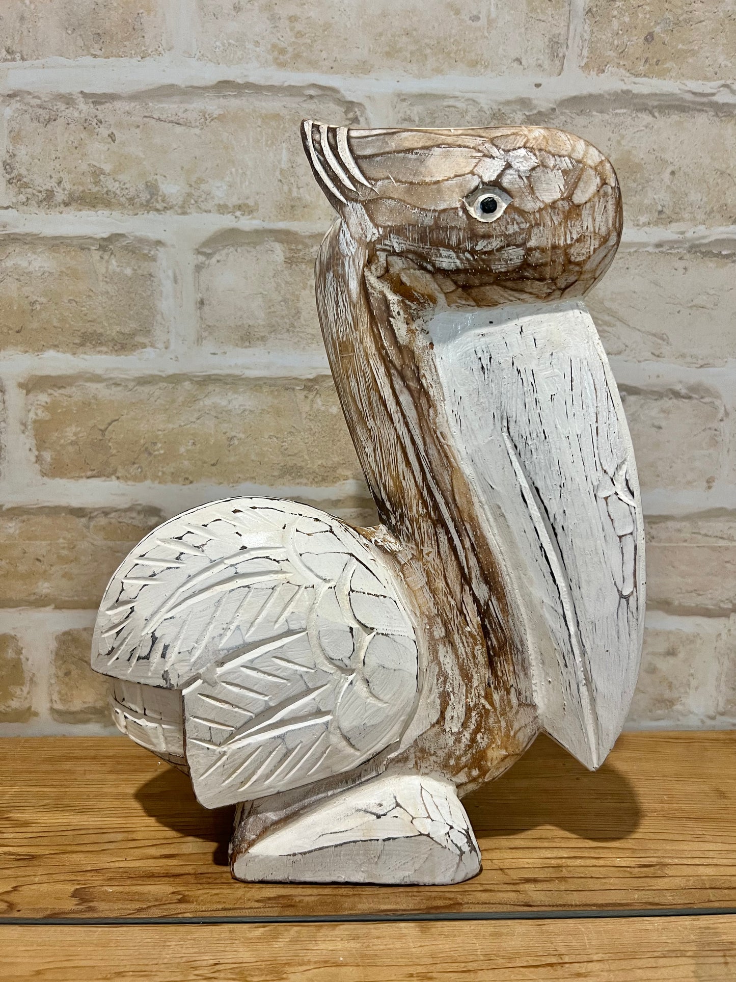 Sitting Timber Pelican