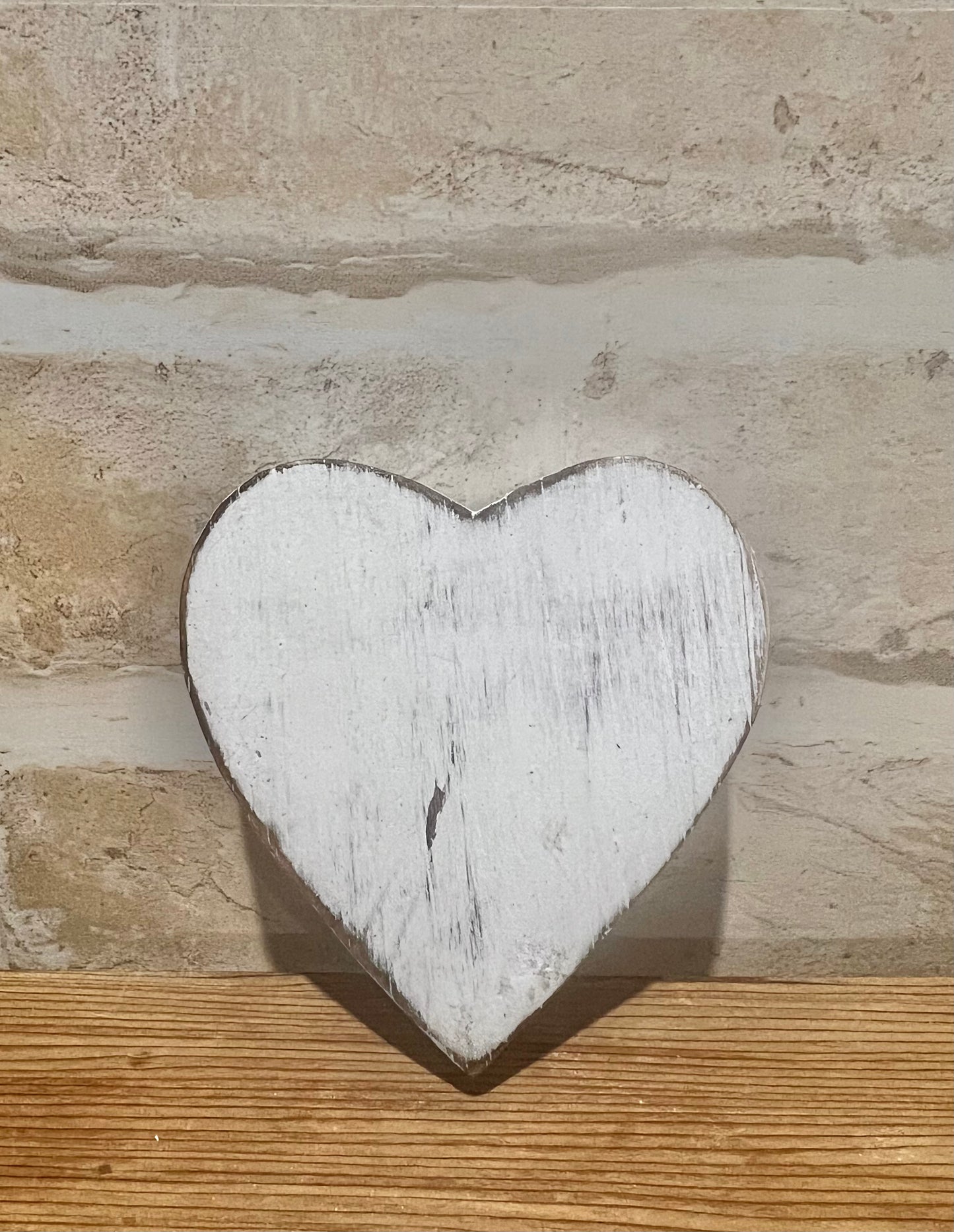 White Block Heart 3 Sizes