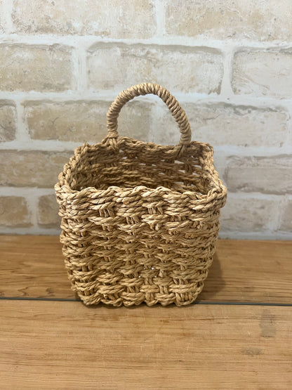 Square Basket with Handle 2 colours 2 sizes