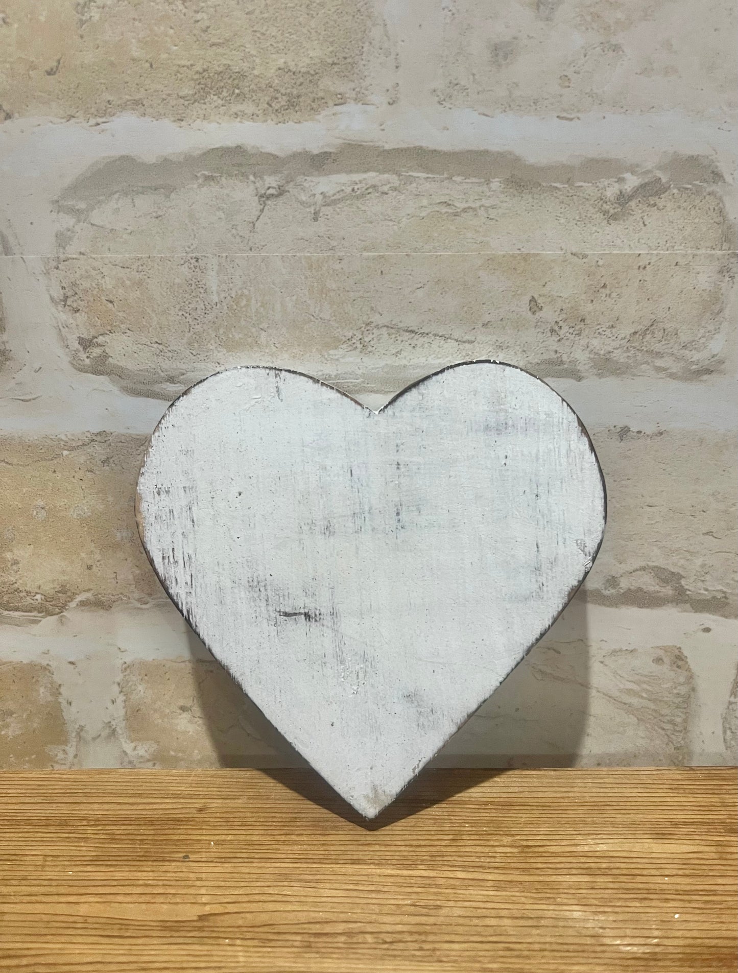 White Block Heart 3 Sizes