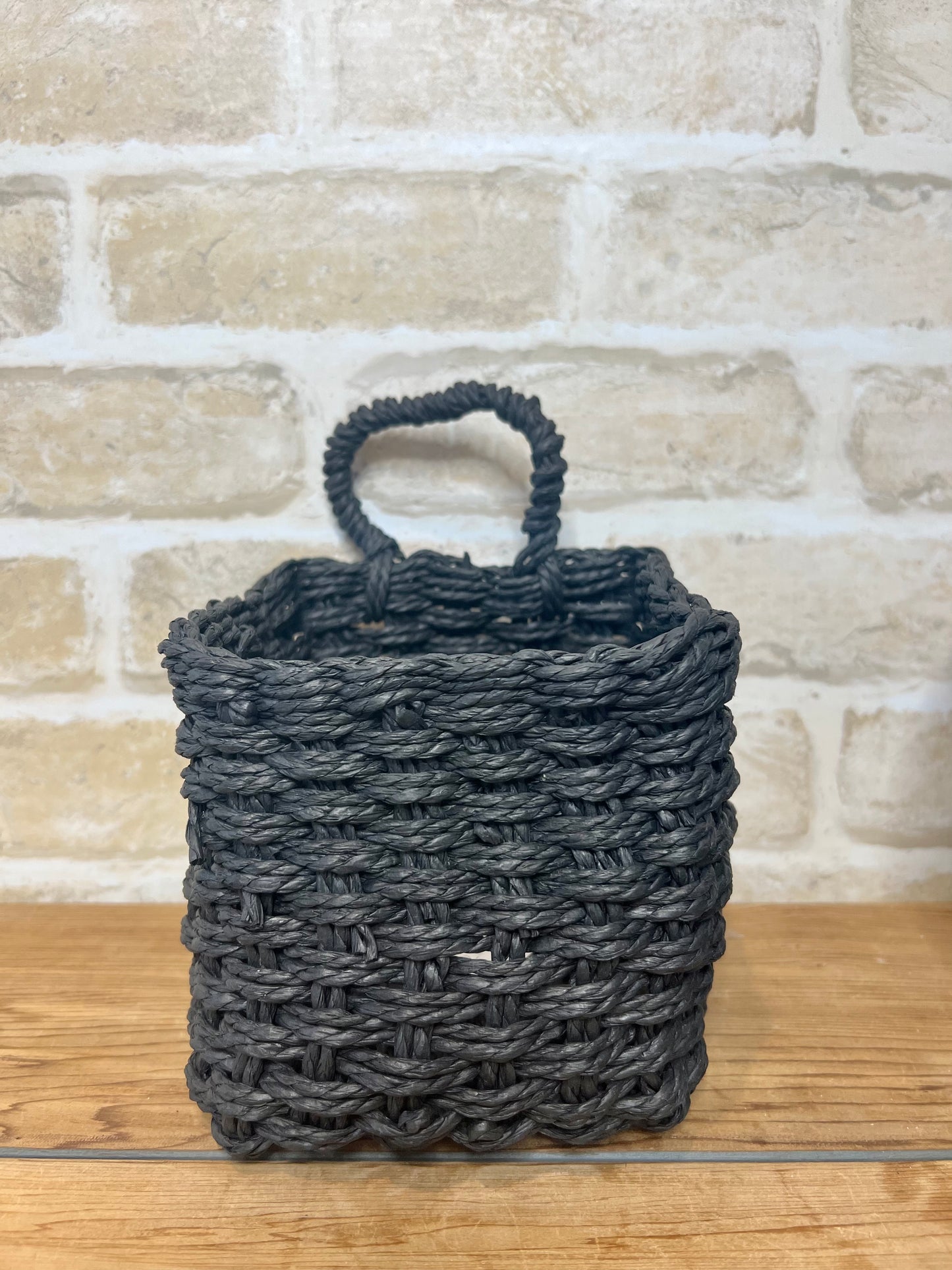 Square Basket with Handle 2 colours 2 sizes