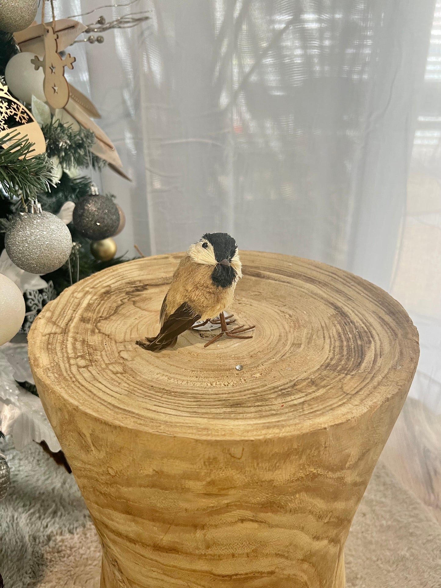 Feathered Standing Bird - Christmas