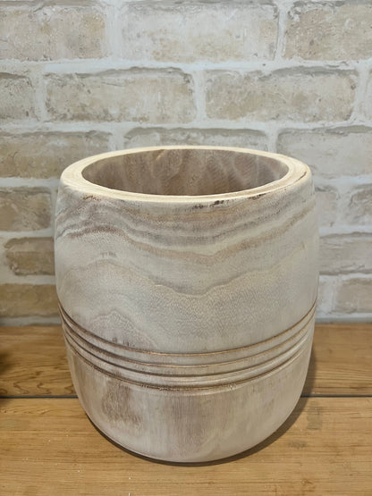 Timber Planter Tub Natural